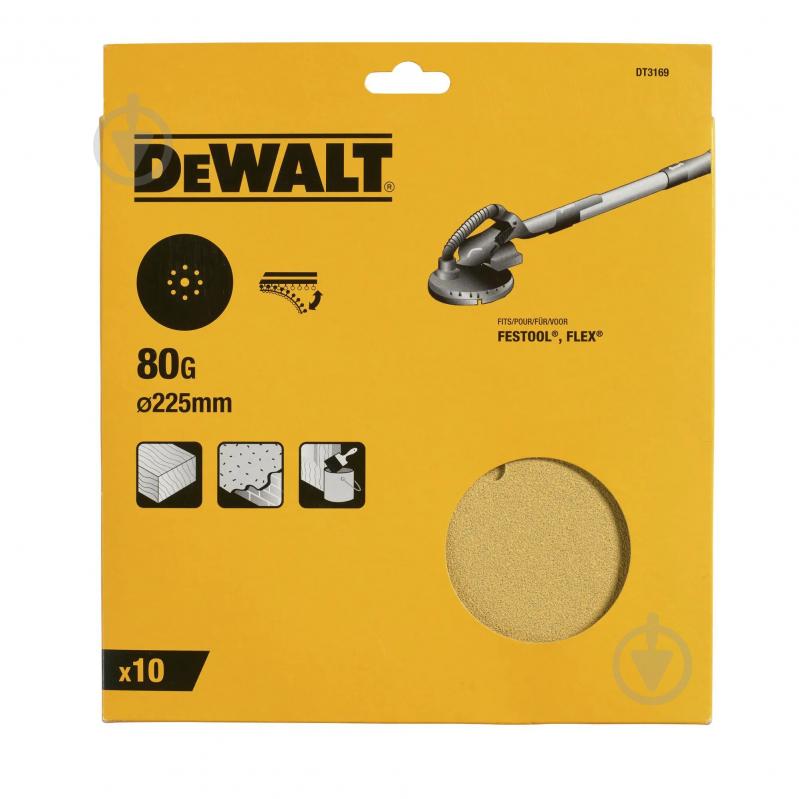 Шліфаркуш DeWalt DT3169 225 мм 10 шт. DT3169 - фото 4