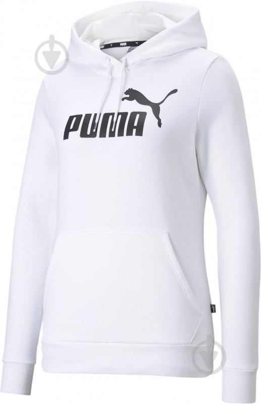 Джемпер Puma ESS LOGO HOODIE FL PUMA WHITE 58678802 р.XS белый - фото 1