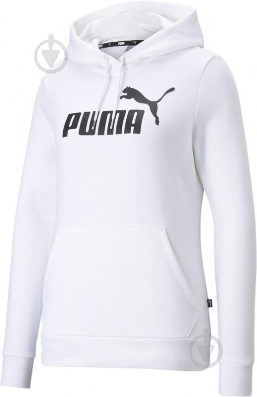 Джемпер Puma ESS LOGO HOODIE FL PUMA WHITE 58678802 р.S білий - фото 1