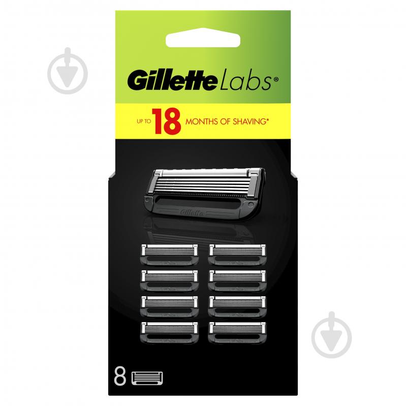 Сменный картридж GILLETTE Labs 8 шт. - фото 2 Сменный картридж GILLETTE Labs 8 шт. - фото 2