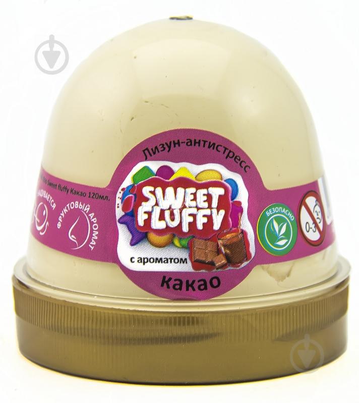 Лизун-антистресс OKTO Sweet fluffy Какао 120 мл бежевый 80108 - фото 1