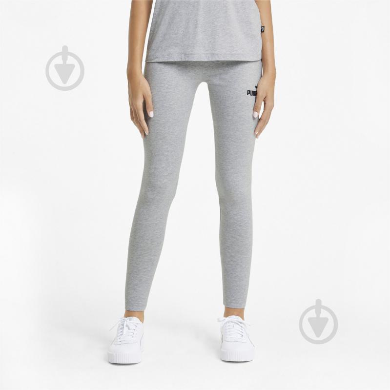 Лосины Puma ESS LEGGINGS LIGHT GRAY HEATHER 58683504 р.S серый - фото 3