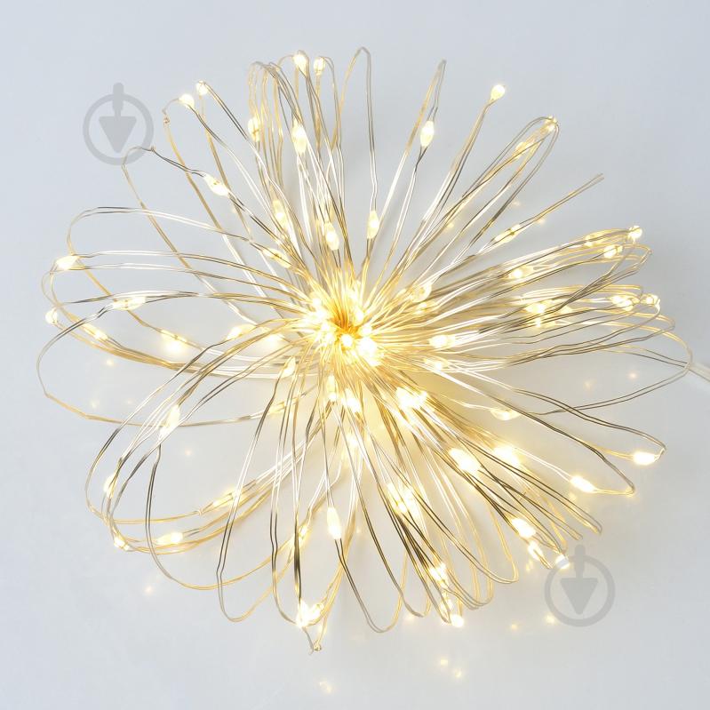 Електрогірлянда YES! Fun Нитка на мідному дроті LED тепло-біла статична 100 ламп 10 м (975035) - фото 1