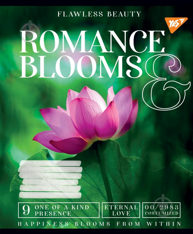 Зошит шкільний 18 аркушів клітинка Romance blooms (766332) YES - фото 3 Зошит шкільний 18 аркушів клітинка Romance blooms (766332) YES - фото 3