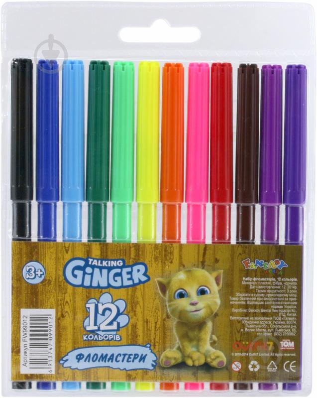 Фломастеры Talking Ginger 12 шт FW99012 Fantasy - фото 1 Фломастеры Talking Ginger 12 шт FW99012 Fantasy - фото 1