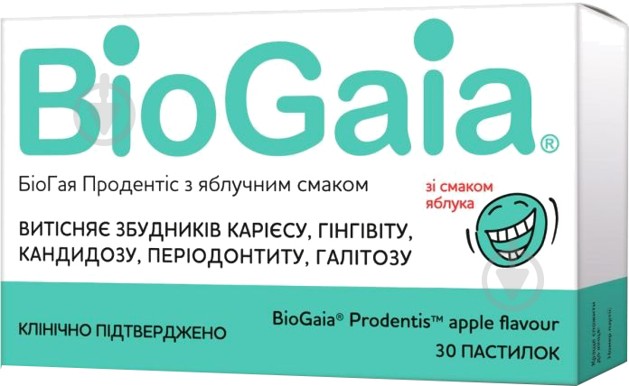 БіоГая ПроДентіс з яблучним смаком №30 - фото 1