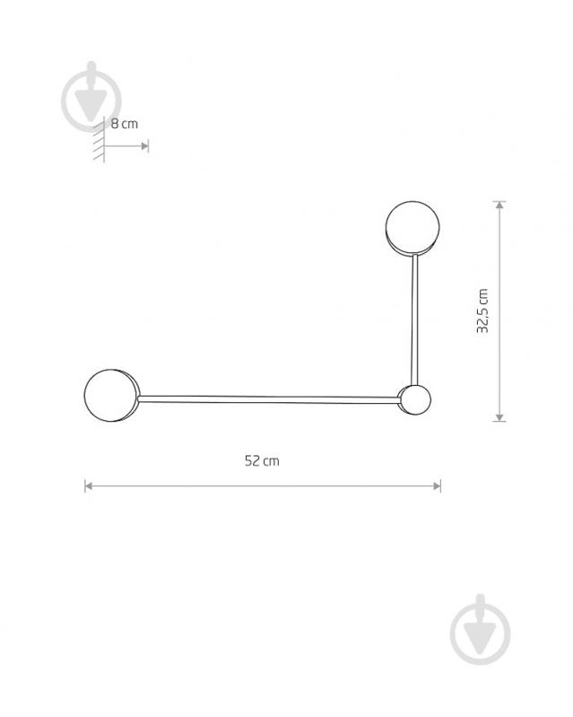 Світильник настінний Nowodvorski 2x8 Вт GX53 чорний 10638 - фото 3