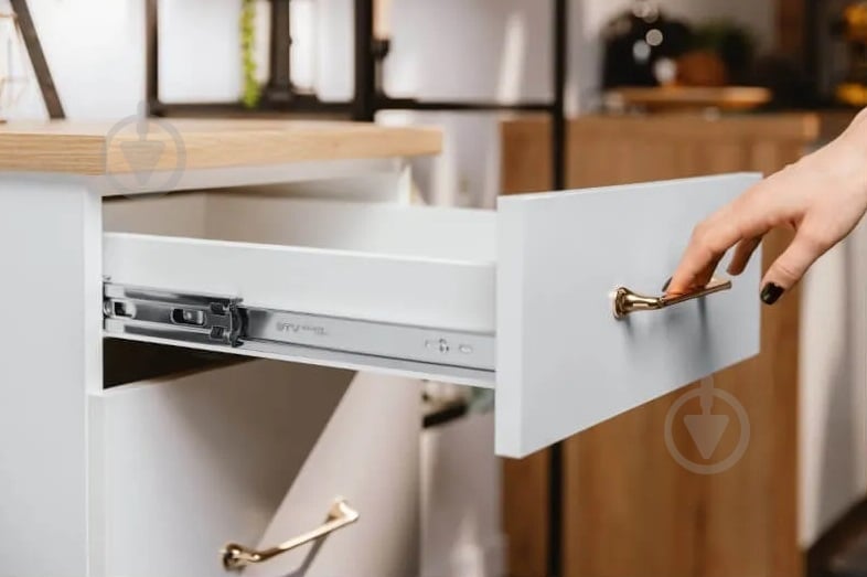 Направляющая шариковая GTV 350 мм с доводчиком Versalite Plus + H-45 мм PK-L-H45-350-B - фото 2 Направляющая шариковая GTV 350 мм с доводчиком Versalite Plus + H-45 мм PK-L-H45-350-B - фото 2