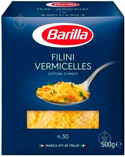 Вермішель Barilla Filini №30 500 г - фото 1