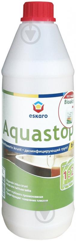 Грунтовка фунгицидная Eskaro Aquastop Bio концентрат 1:3 1 л - фото 1