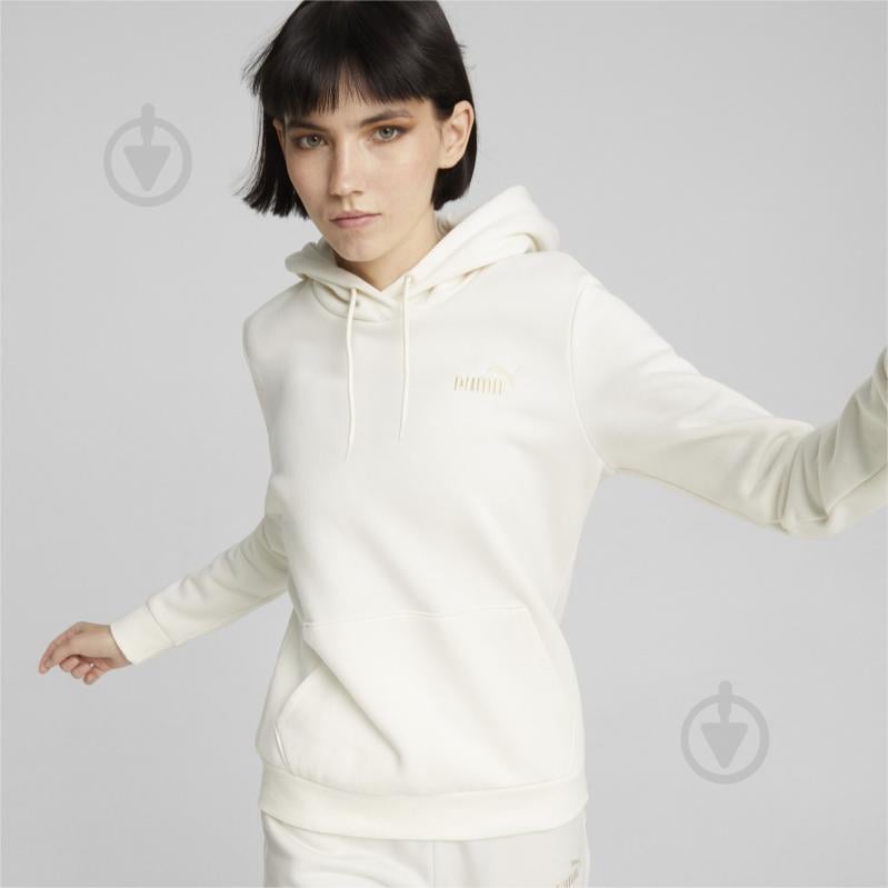 Джемпер Puma ESS+ EMBROIDERY HOODIE FL NO COLOR 67000499 р.XL бежевий - фото 3