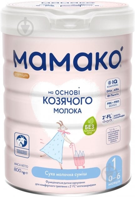 Суха суміш MAMAKO 1 Premium 800 г 4670017090231 - фото 1