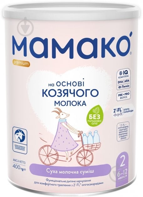 Суха суміш MAMAKO 2 Premium 400 г 4670017090453 - фото 1