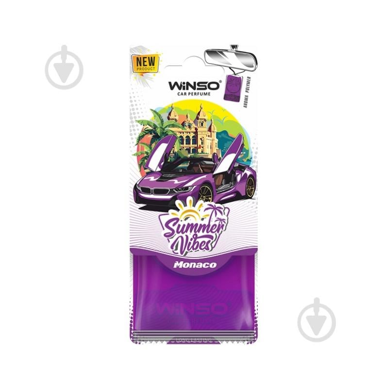 Ароматизатор подвесной WINSO "Summer Vibes" - Monaco 990100 - фото 1 Ароматизатор подвесной WINSO "Summer Vibes" - Monaco 990100 - фото 1