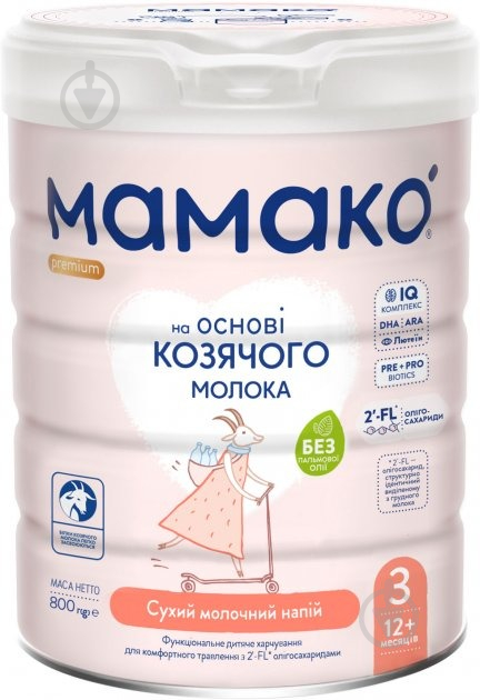 Суха суміш MAMAKO 3 Premium 800 г 4670017090514 - фото 1