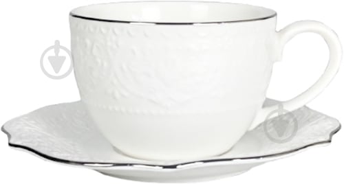 Чашка з блюдцями Fiora Jardin Platine 310 мл - фото 1 Чашка з блюдцями Fiora Jardin Platine 310 мл - фото 1