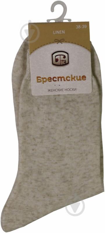 Носки женские Брестские Linen р.25 бежевый - фото 1