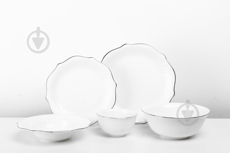 Сервіз столовий Fiora Jardin Platine на 6 персон 25 предметів - фото 8 Сервіз столовий Fiora Jardin Platine на 6 персон 25 предметів - фото 8