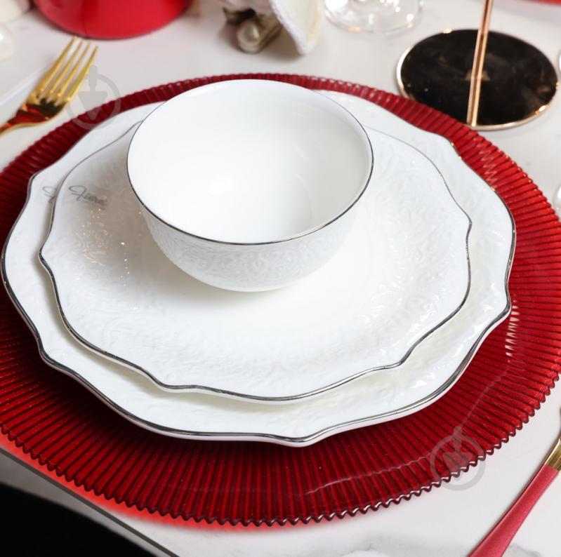 Сервіз столовий Fiora Jardin Platine на 6 персон 25 предметів - фото 9 Сервіз столовий Fiora Jardin Platine на 6 персон 25 предметів - фото 9