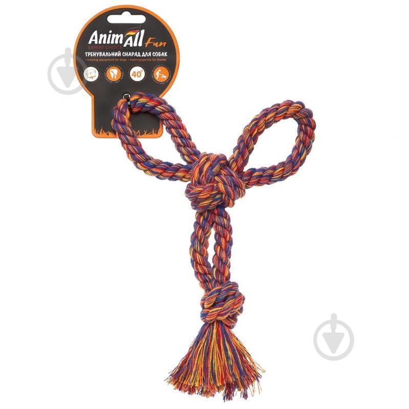 Игрушка для собак AnimAll Fun канат-бумеранг 21 см - фото 1 Игрушка для собак AnimAll Fun канат-бумеранг 21 см - фото 1