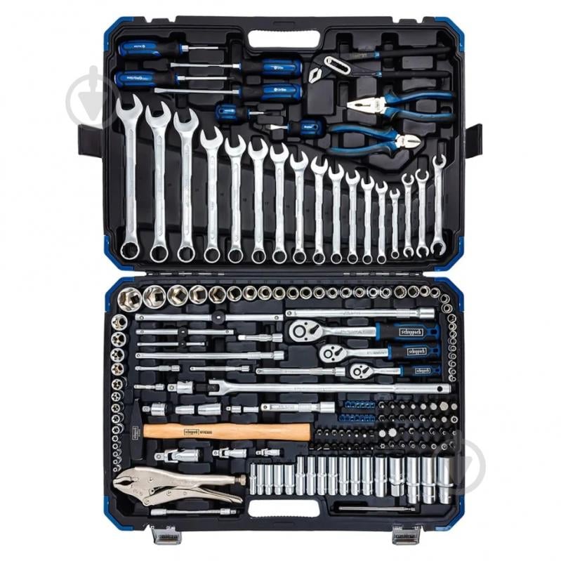 Набор ручного инструмента Scheppach 1/4''3/8''1/2'' 180 шт. SCH-41802-5 - фото 3 Набор ручного инструмента Scheppach 1/4''3/8''1/2'' 180 шт. SCH-41802-5 - фото 3