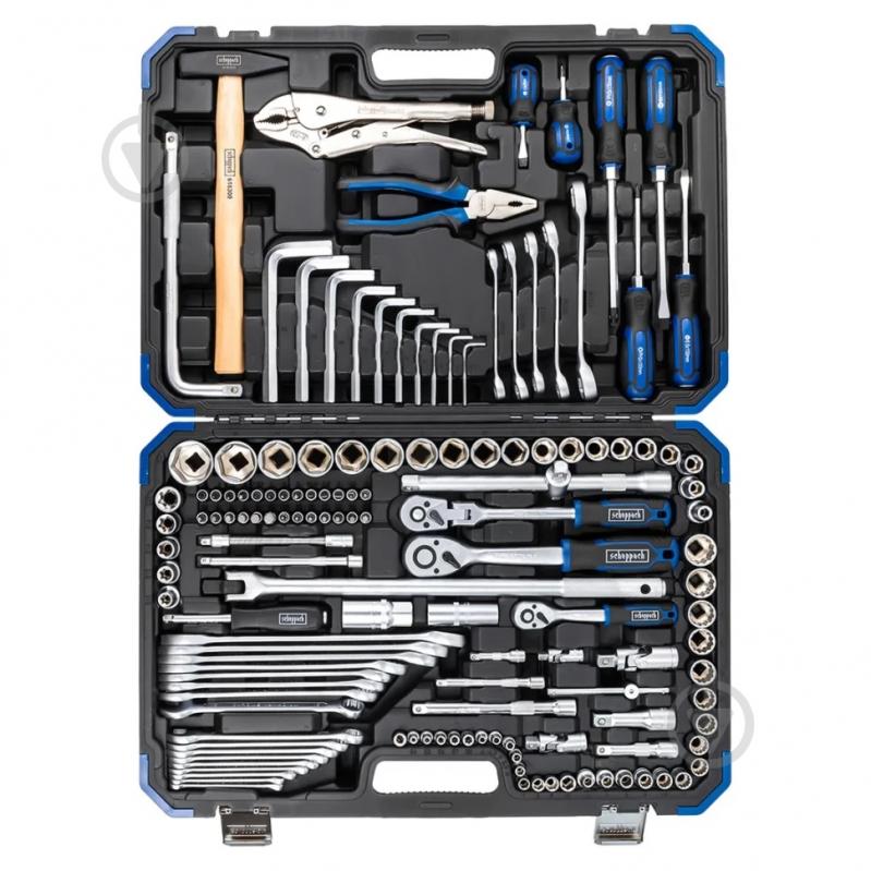Набор ручного инструмента Scheppach 1/4''3/8''1/2'' 142 шт. SCH-41421-5 - фото 2 Набор ручного инструмента Scheppach 1/4''3/8''1/2'' 142 шт. SCH-41421-5 - фото 2
