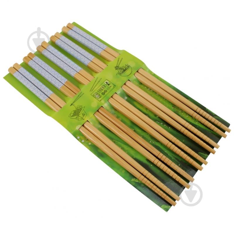 Набір паличок для суші Arino Sakura бамбук 5 пар - фото 2 Набір паличок для суші Arino Sakura бамбук 5 пар - фото 2