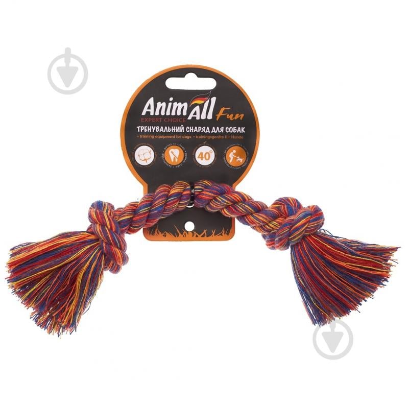 Игрушка для собак AnimAll Fun канат-кость 23 см - фото 1 Игрушка для собак AnimAll Fun канат-кость 23 см - фото 1