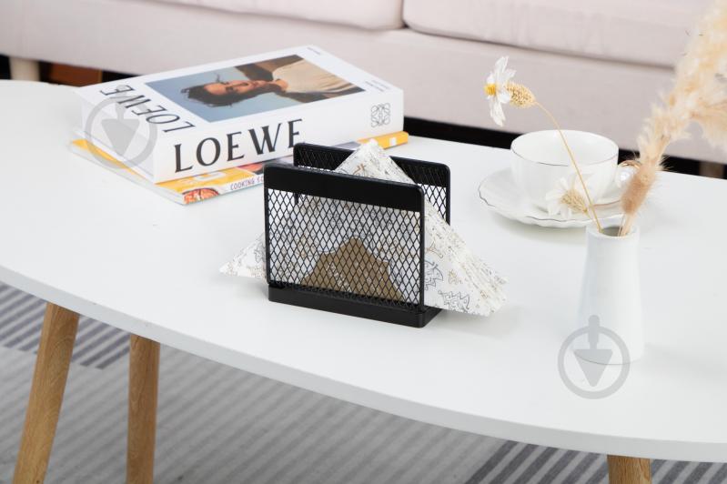 Салфетница Flamberg Premium Fernie 13,7х6х12 см черная - фото 8 Салфетница Flamberg Premium Fernie 13,7х6х12 см черная - фото 8