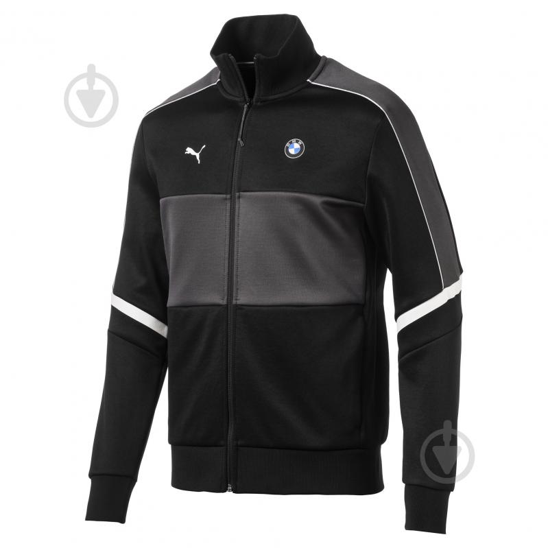 Джемпер Puma BMW MMS T7 Track Jacket 57778401 р. L черный - фото 1 Джемпер Puma BMW MMS T7 Track Jacket 57778401 р. L черный - фото 1
