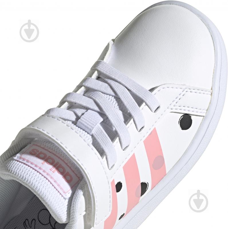 Кросівки для дівчаток демісезонні Adidas GRAND COURT C FZ3241 р.29 білі - фото 9