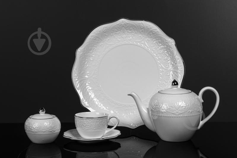 ᐉ Сервіз чайний Fiora Jardin Platine на 6 персон 15 предметів