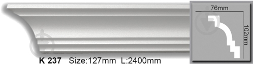 Карниз Harmony K-237 2440x76x102 мм - фото 1
