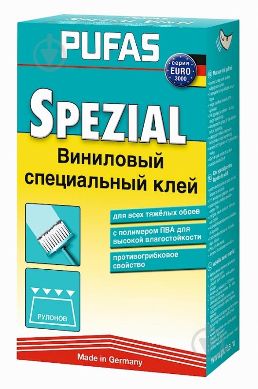 Клей PUFAS для вінілових шпалер Євро 3000 з ПВА на 8 - 10 рулонів 300 г+20% безкоштовно - фото 1