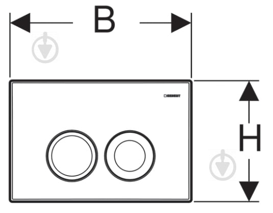 Кнопка смыва Geberit Delta21 115.125.21.1 - фото 2