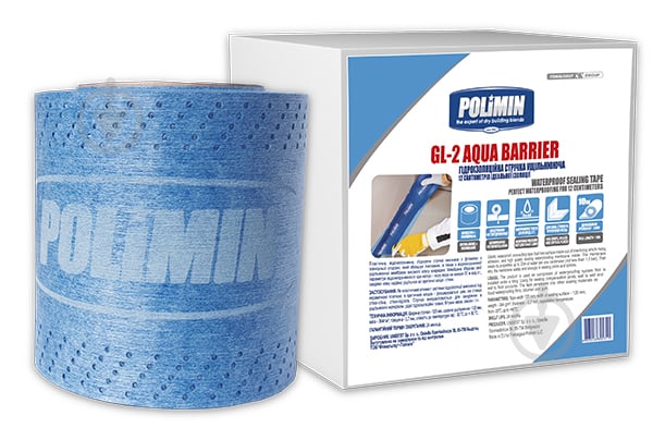 Лента гидроизоляционная Polimin GL-2 AQUA BARRIER, 10м, d 0.12cм - фото 1