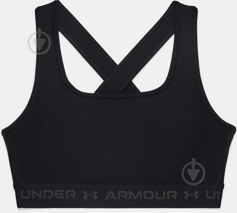 Бра Under Armour UA Crossback Mid Bra 1361034-001 р.M черный - фото 3