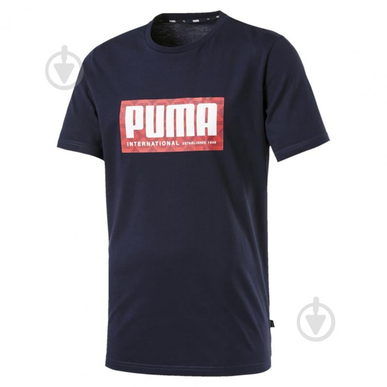 Футболка Puma Logo AOP Pack Graphic Tee 58177306 р.S черный - фото 1
