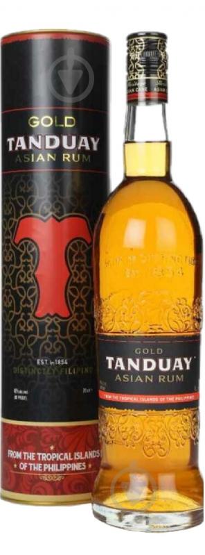 Ром Tanduay Asian Rum Gold Tube 40% 0,7 л - фото 1