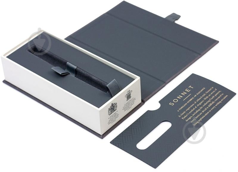 Ручка-роллер Parker Sonnet 17 Black Lacquer GT RB 86 022 - фото 3