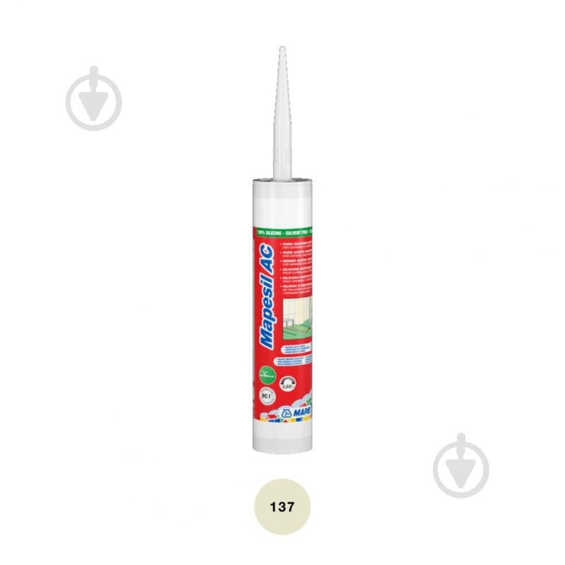 Герметик силиконовый Mapei санитарный Mapesil AC 137 карибский карибский 310 мл - фото 1