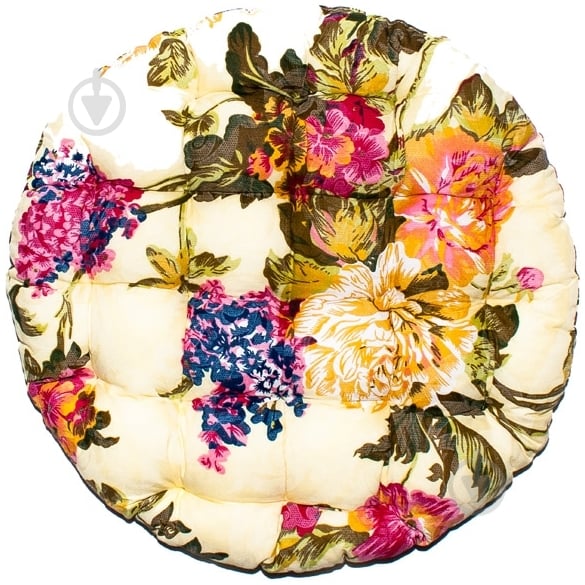 Подушка на стул Indigo Simple flowers 37х37х5 см - фото 1 Подушка на стул Indigo Simple flowers 37х37х5 см - фото 1