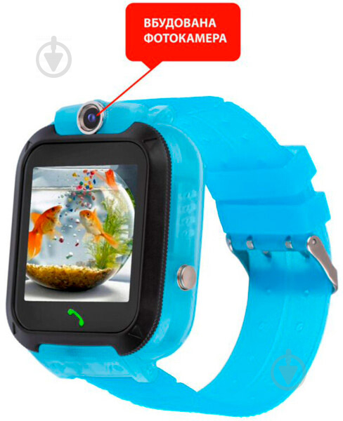 Смарт-часы AmiGo GO007 FLEXI GPS blue (871497) - фото 4