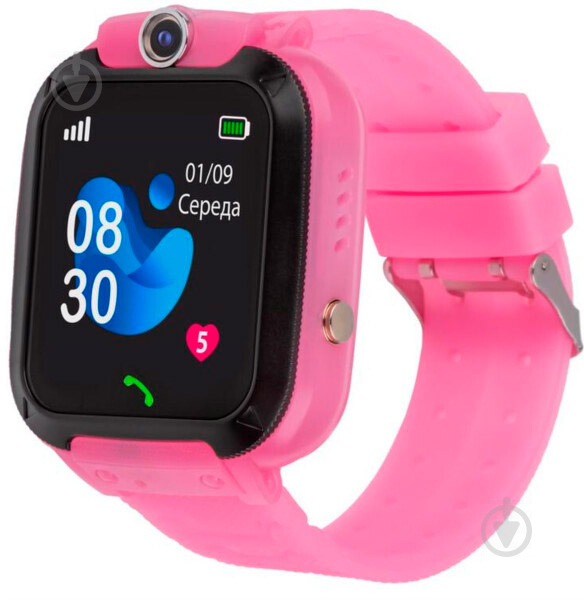 Смарт-годинник AmiGo GO007 FLEXI GPS pink (871498) - фото 1