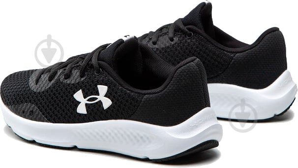 Кроссовки женские демисезонные Under Armour W CHARGED PURSUIT 3 3024889-001 р.36,5 черно-белые - фото 3