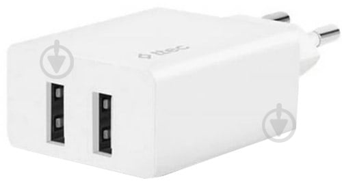 Мережевий зарядний пристрій Ttec SmartCharger DUO 2хUSB 2.4 А 12 Вт White (2SCS21B) - фото 1