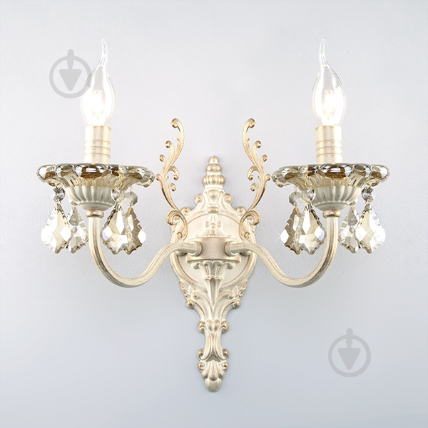 ВИТРИНА! Бра Strotskis Joanna 2x60 Вт E14 бело-золотистый 3281/2 - фото 1 ВИТРИНА! Бра Strotskis Joanna 2x60 Вт E14 бело-золотистый 3281/2 - фото 1