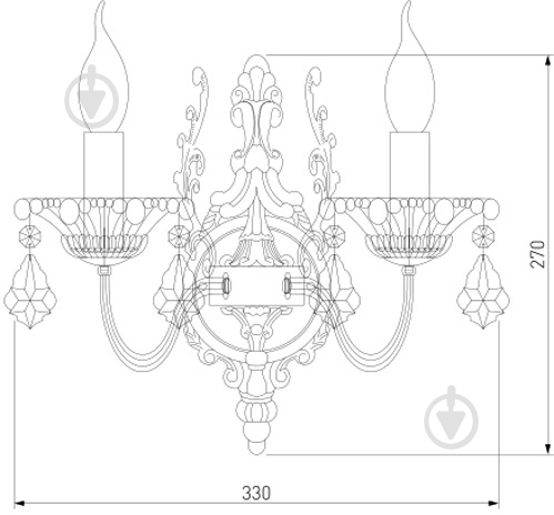 ВИТРИНА! Бра Strotskis Joanna 2x60 Вт E14 бело-золотистый 3281/2 - фото 4 ВИТРИНА! Бра Strotskis Joanna 2x60 Вт E14 бело-золотистый 3281/2 - фото 4