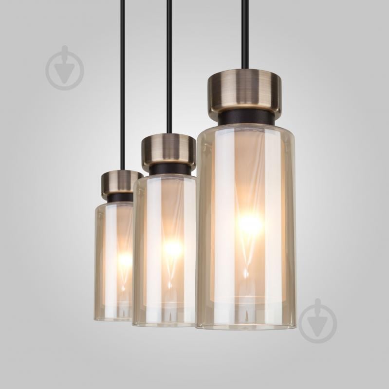 ВІТРИНА! Підвіс Strotskis Amado 50115/3 3x15 Вт E14 бронза/чорний 50115/3 (чорний) - фото 2