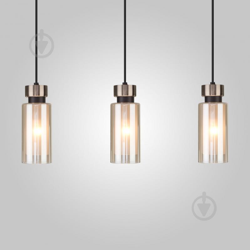 ВІТРИНА! Підвіс Strotskis Amado 50115/3 3x15 Вт E14 бронза/чорний 50115/3 (чорний) - фото 3